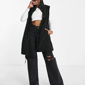 NWT ASOS Noisy May Teddy Vest  Size XS